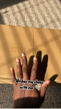 Unboxing shoes