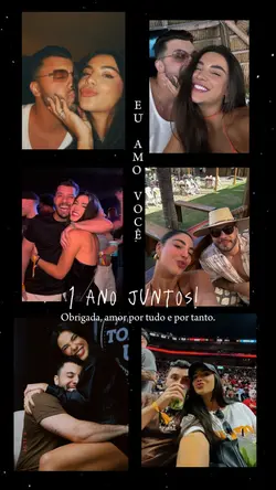 1 ano juntos/casal