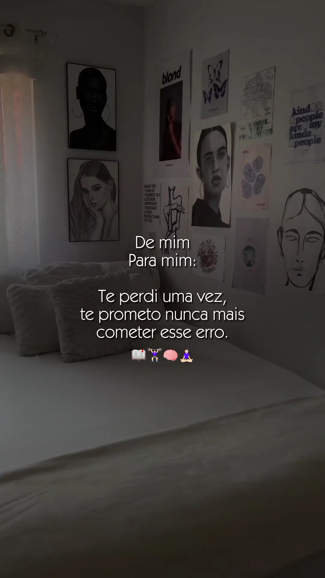 De mim, para mim.
