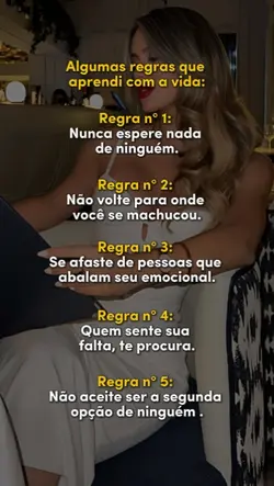 Regras que aprendi