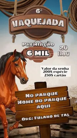 Vaquejada divulgação