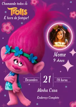 Convite Trolls 