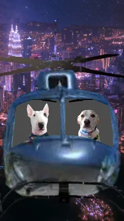 Flying a helicopter 