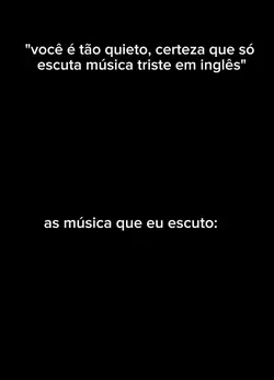 as música que eu