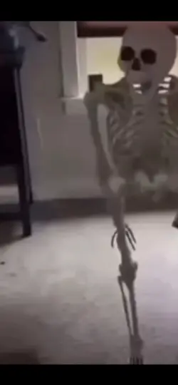 Fainting skeleton