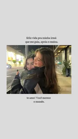 parabéns irmã
