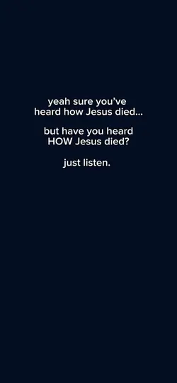 the death of Jesus.