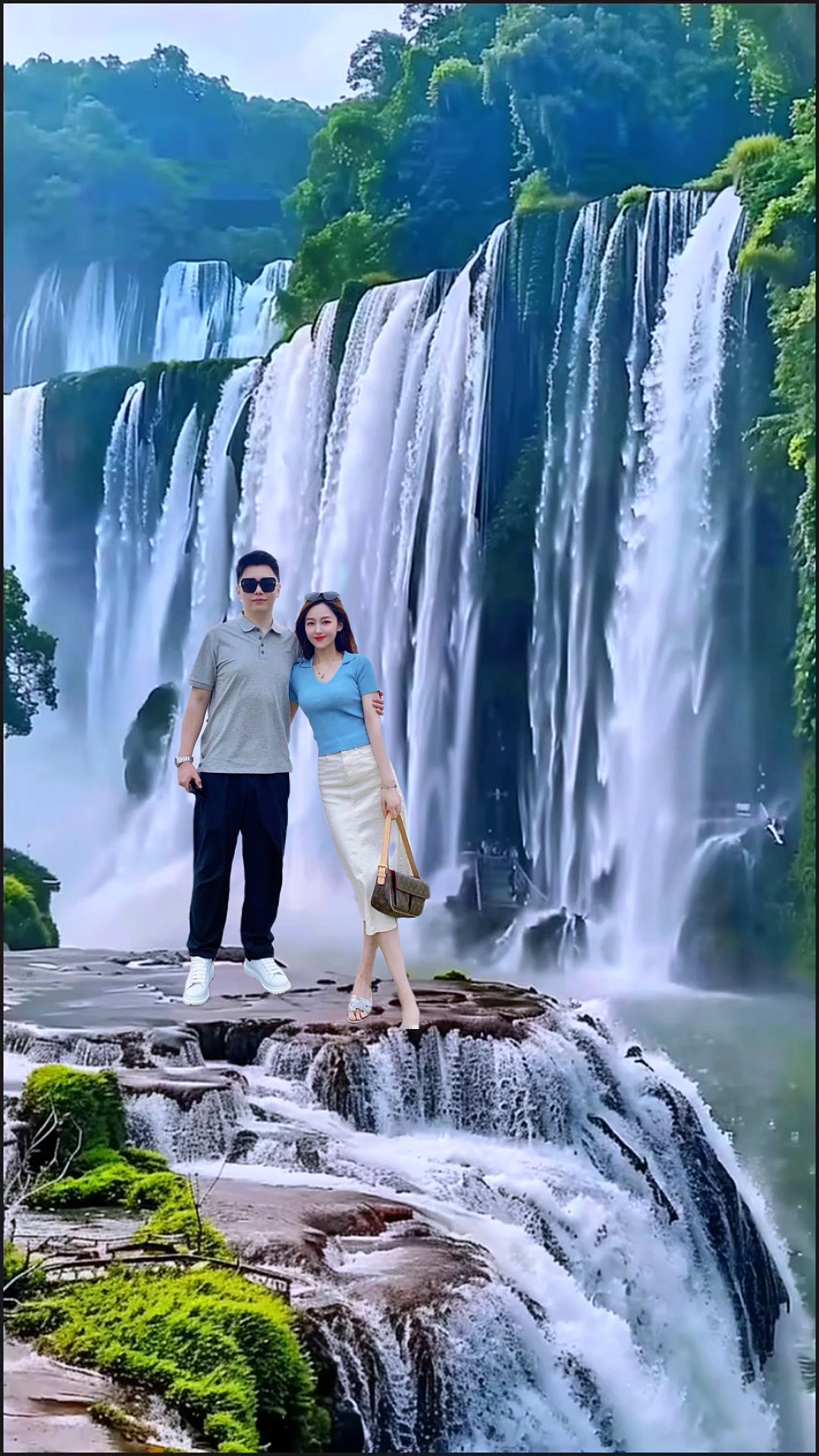 Vista da cachoeira
