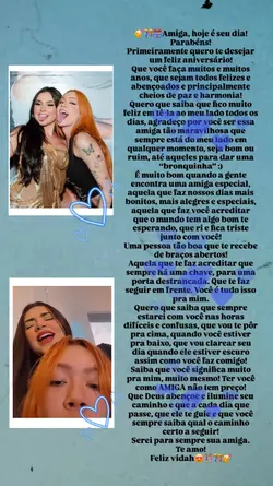 aniversário amiga 