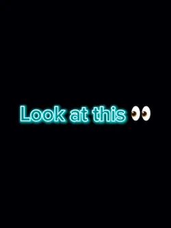 Look at this