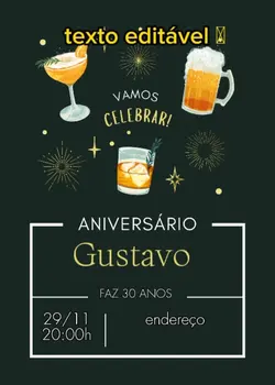 Convite aniversário 
