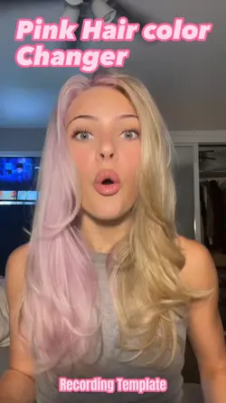 Pink hair color dye