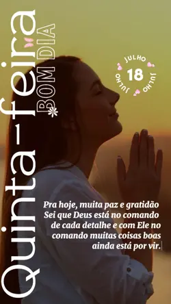 Quinta 18 julho 