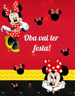 Convite minnie 