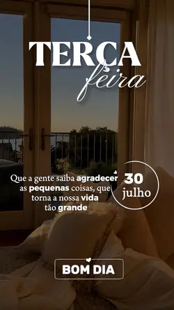 Terça, 30 de Julho