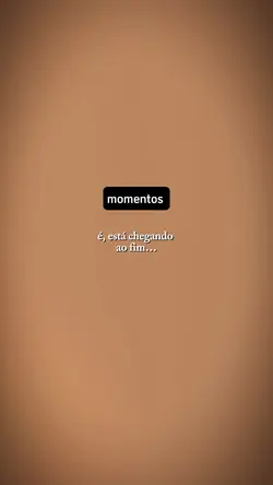 Tá acabando..