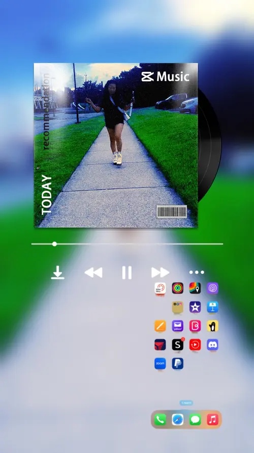 iPhone playing music