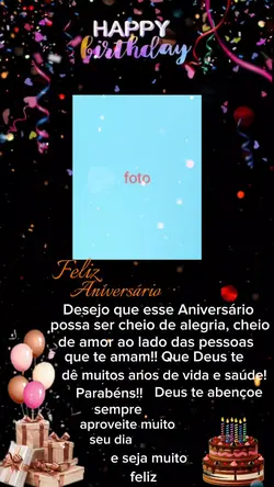 modelo aniversário