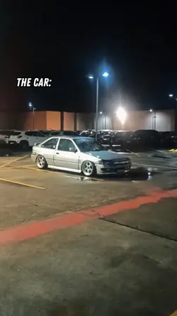the car: