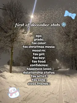 December Stats💕❄️