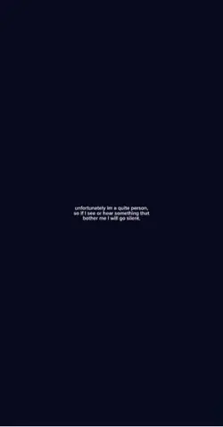 im always quite