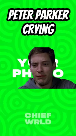 Peter Parker crying
