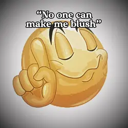 Blushing hard