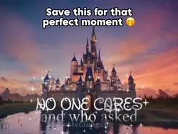 No One Cares Disney