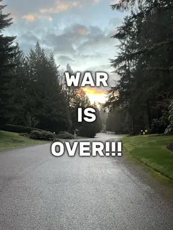 WAR IS OVE