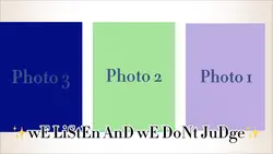 ✨we 🔊👂& we ❌ judge✨