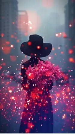 Red particles 