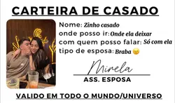 Carteira de casado.