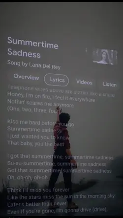 Summertime sadnes