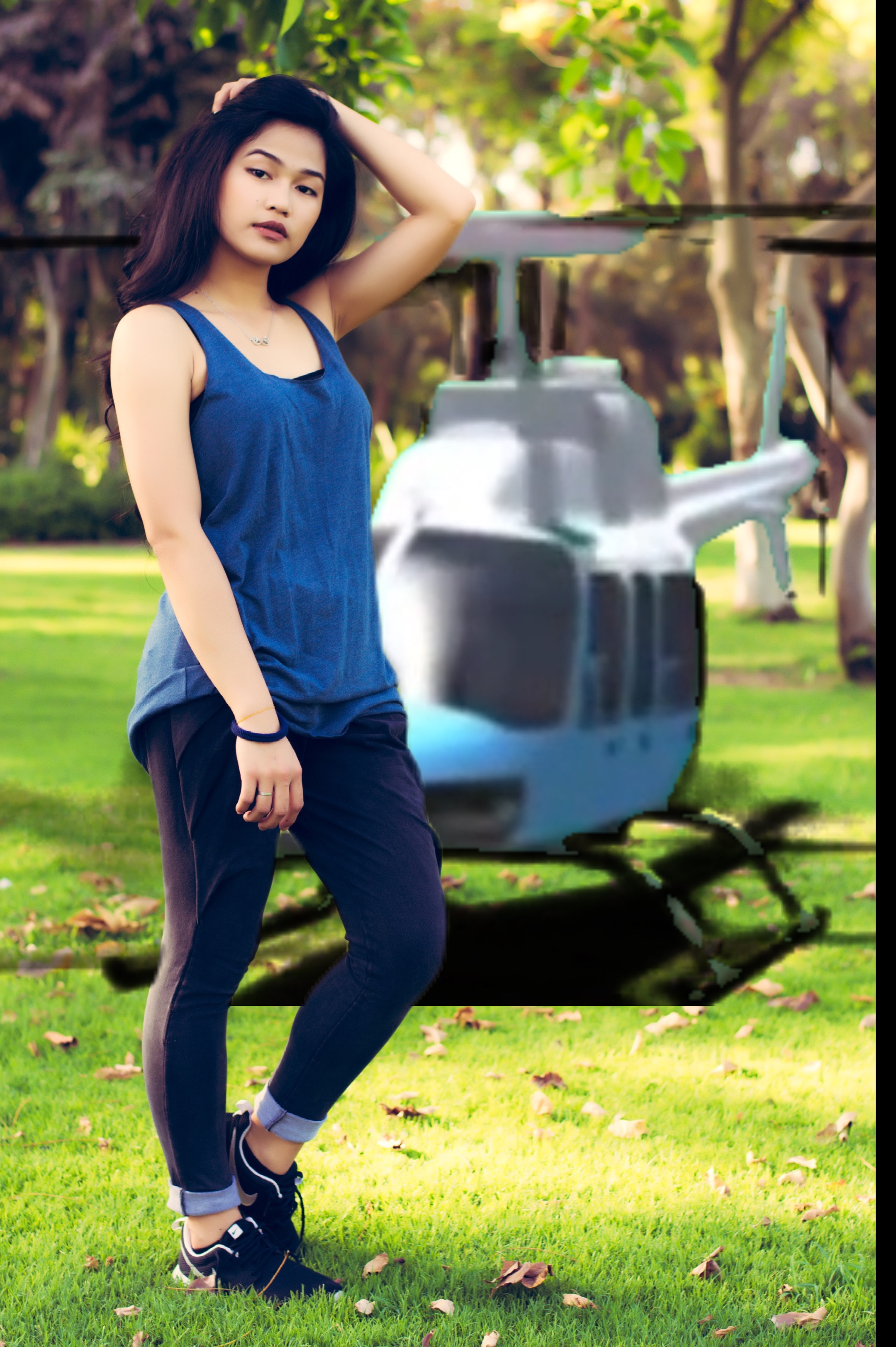 Helicopter landing 