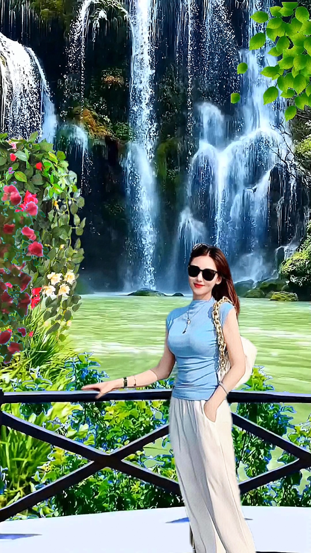 Vista da cachoeira