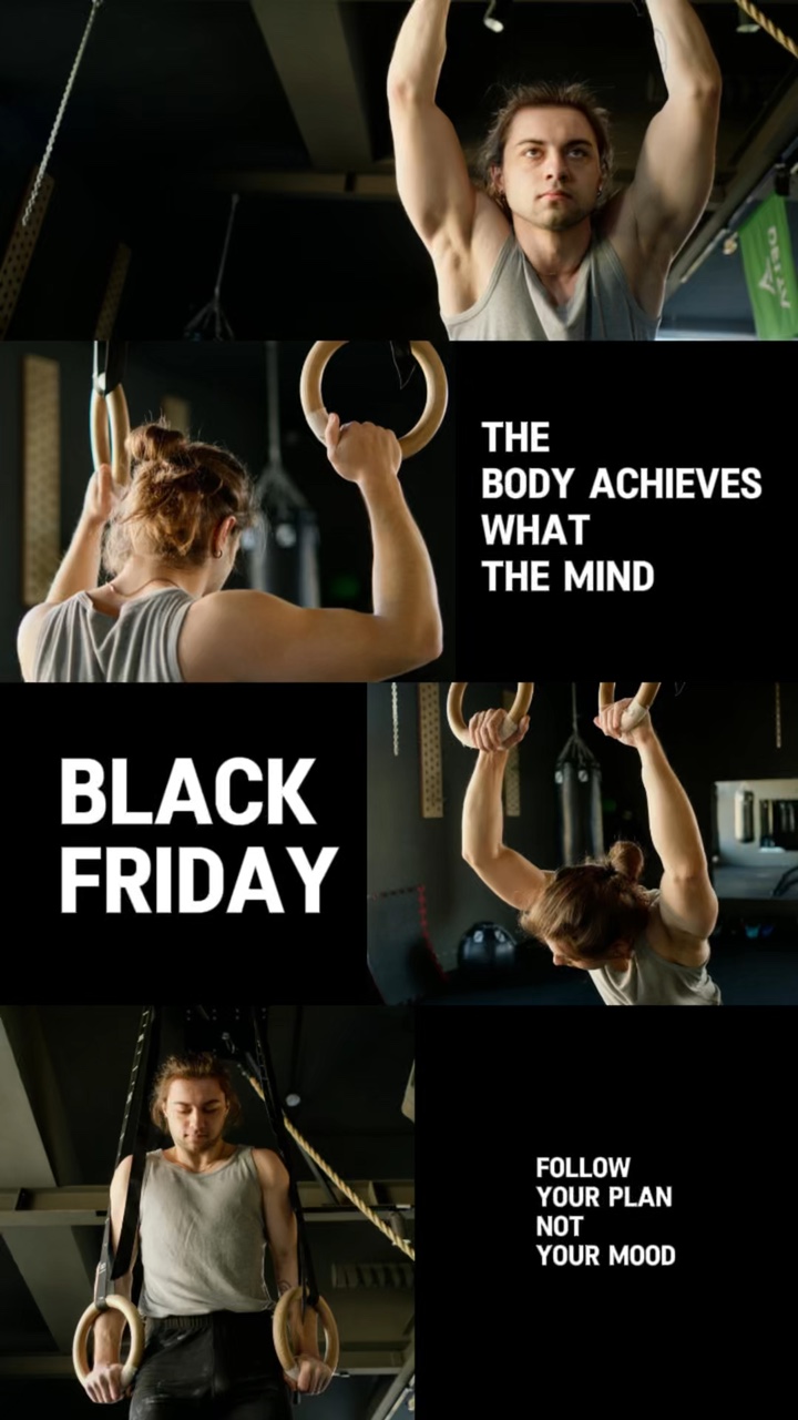 Industria del Deporte Viernes Negro Anuncios promocionales del lunes cibernético