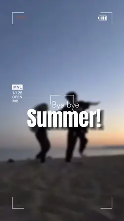 Bye bye summer