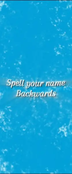Name backwards