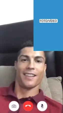 chamada com cr7 meme