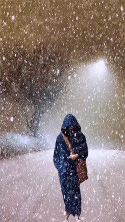 In the snow