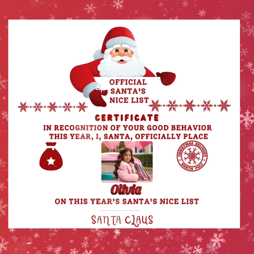Santa’s Nice list 🎅🎄