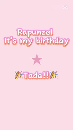 Rapunzel Its my Bday