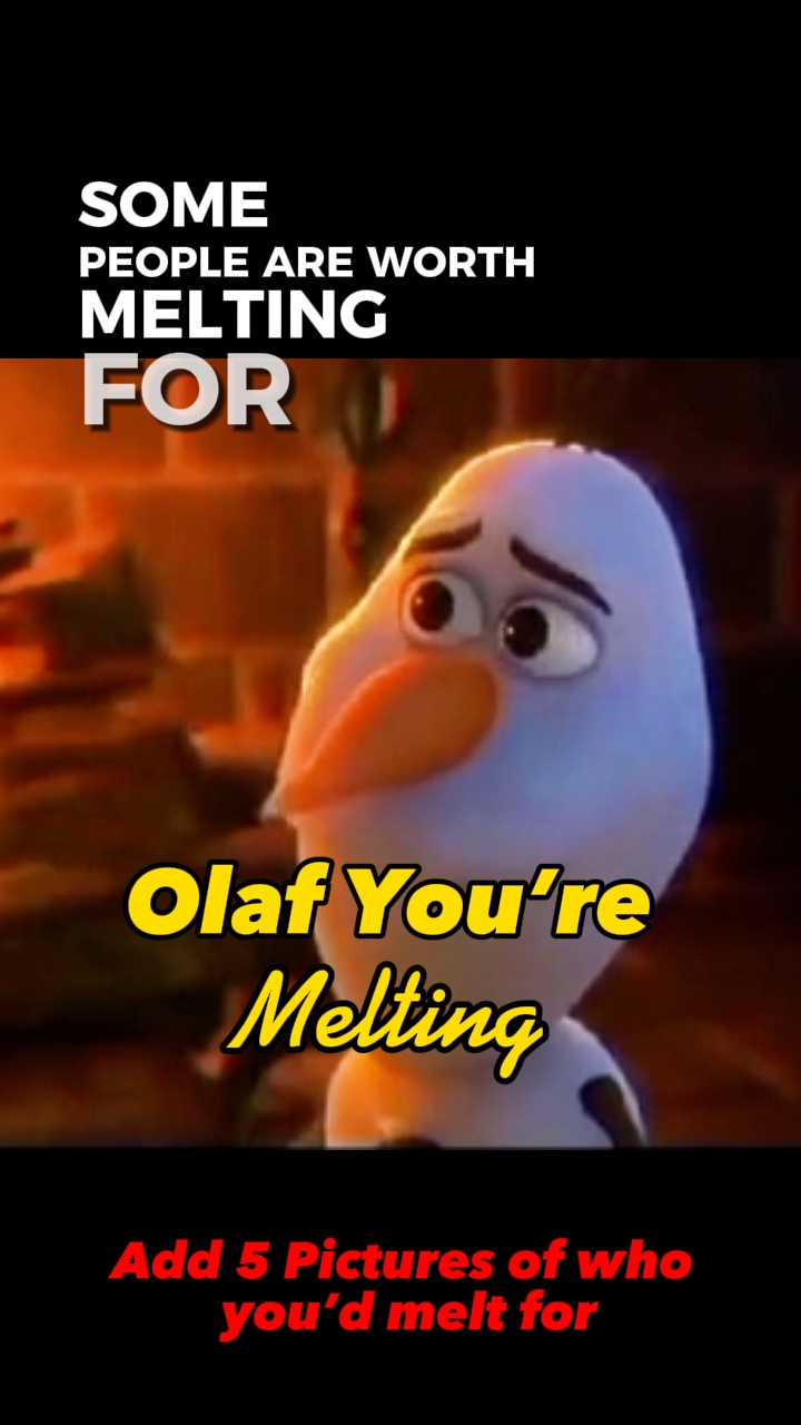 Olaf tu es en train de fondre