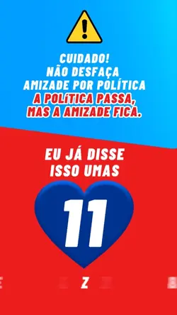 Já disse isso 11 vez
