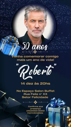 Convite aniversário 