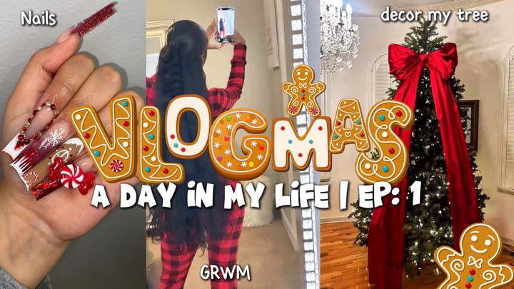 vlogmas thumbnail 🎄