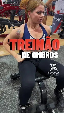 Treino de ombros 