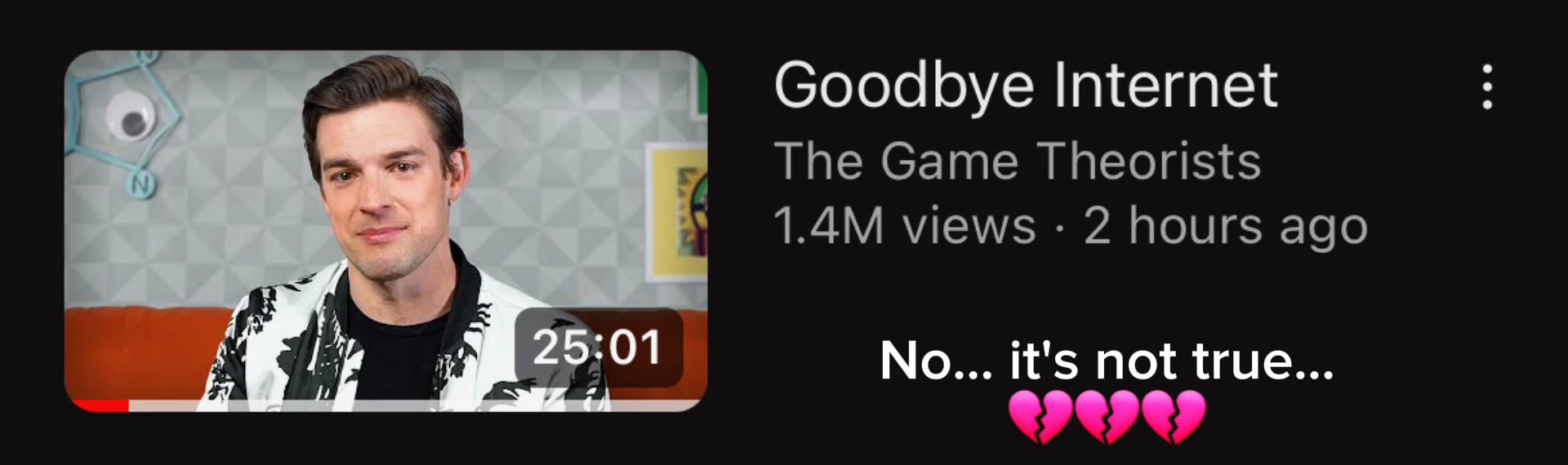 Matpat is leaving. .