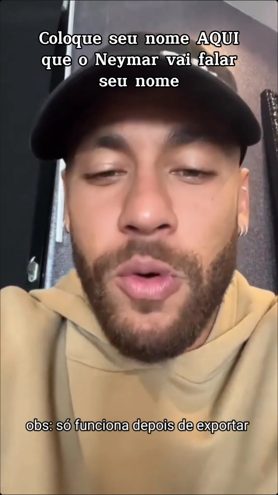 NEYMAR FALA SEU NOME