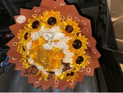 Roses and sunflowers